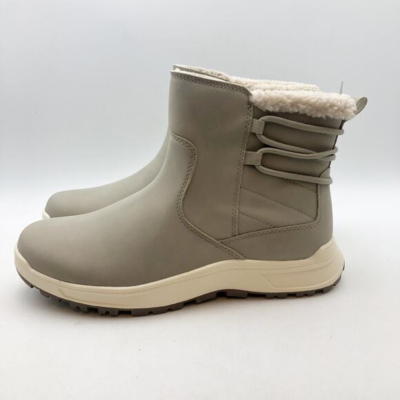 Khombu Womens Sarah Winter Boots Size 8 Taupe Grey Water Repellent Resistant NIB - Picture 6 of 10